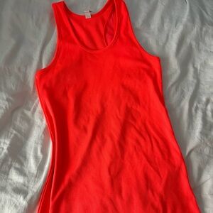 Women’s workout tank top neon orange under armour